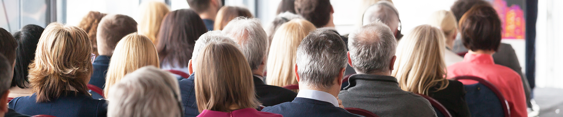 People attending a presentation
