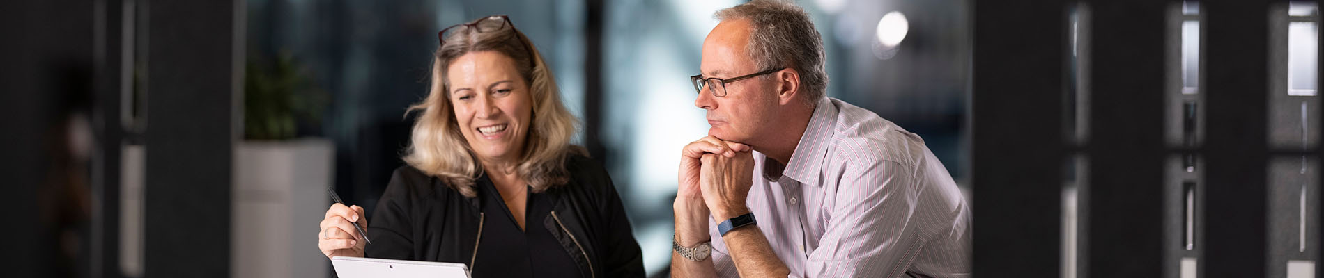 Lloyd's colleagues in the Lloyd's building