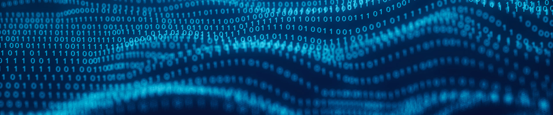 3D illustration of binary code