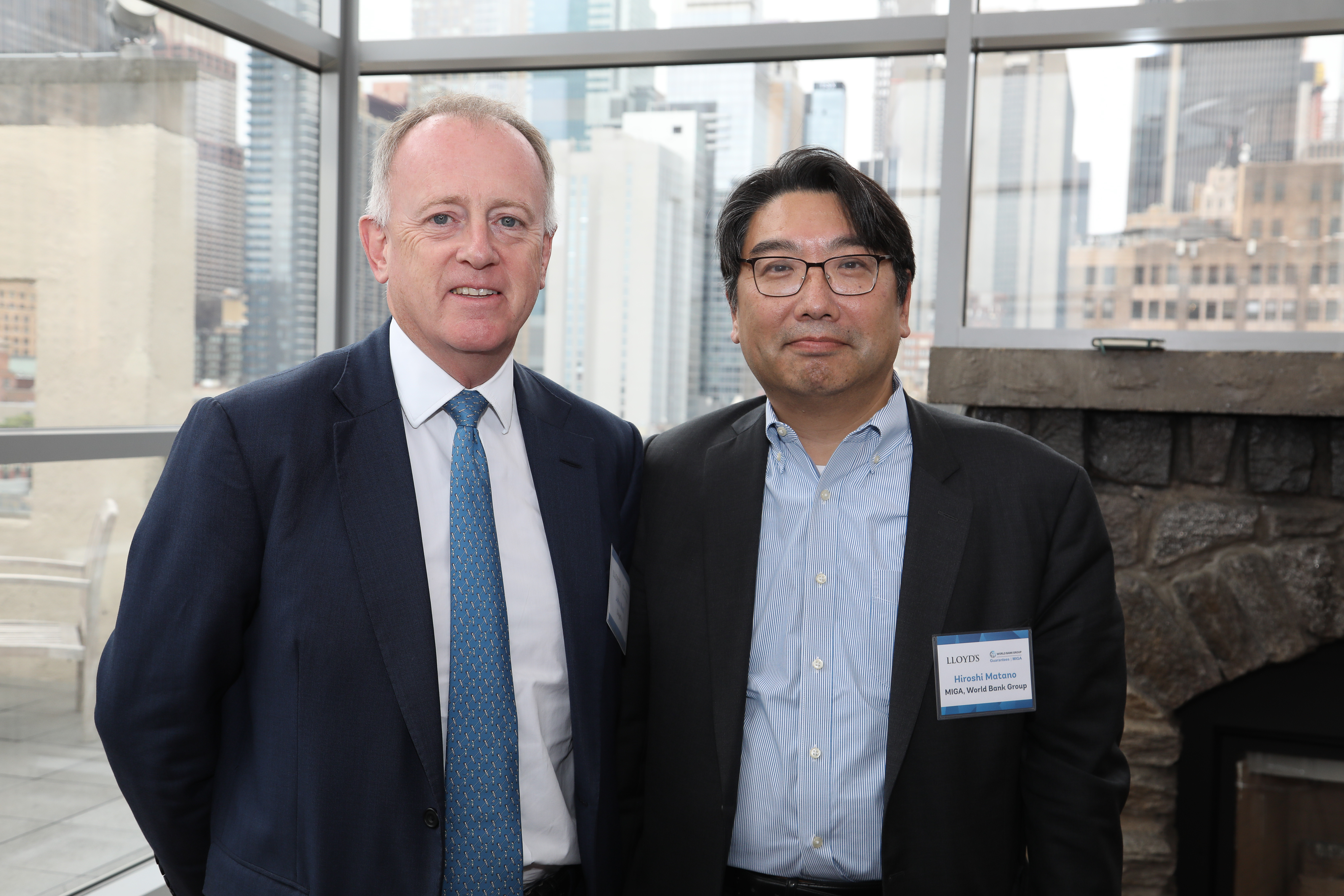 John Neal, Lloyd's CEO and Hiroshi Matano, MIGA Executive Vice President